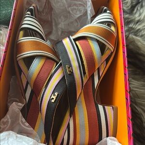 Tory Burch multicolor mule wedge